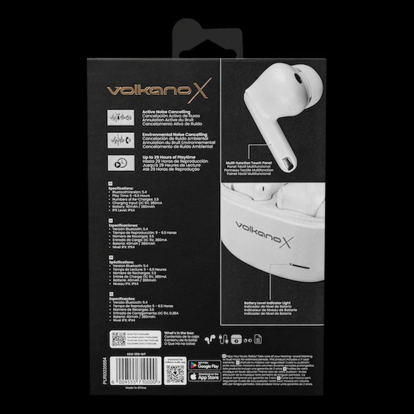VolkanoX VXT200S Hybrid ANC TWS Earphones