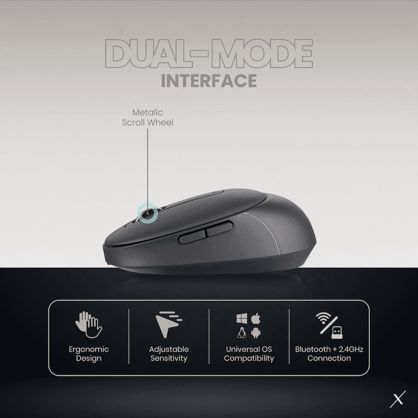 VolkanoX Crater Bluetooth Wireless Mouse