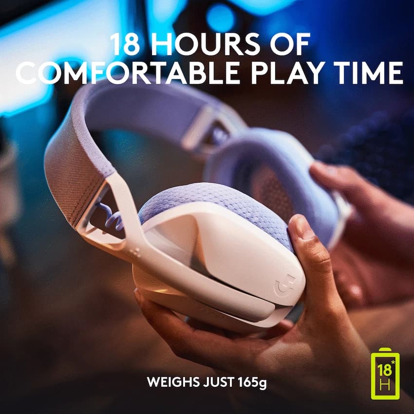 Logitech(R) G435 LIGHTSPEED Wireless Gaming Headset - White