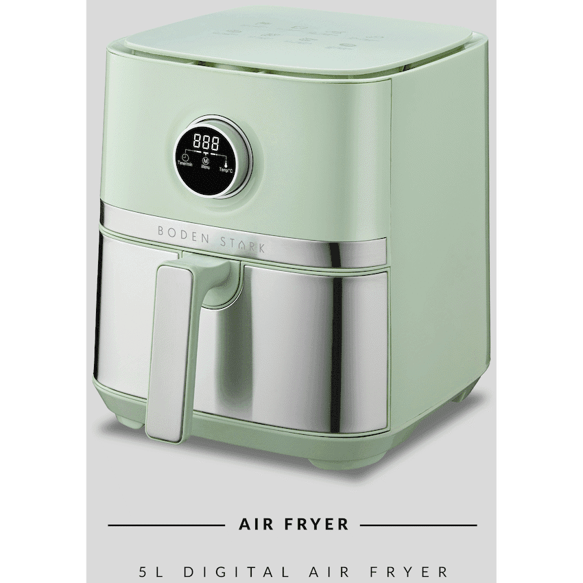 Boden Stark 5.0L Digital Air Fryer Green