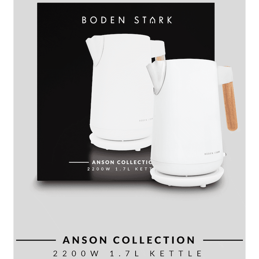 Boden Stark Anson Collection 1.7l 2000w SS Kettle - White