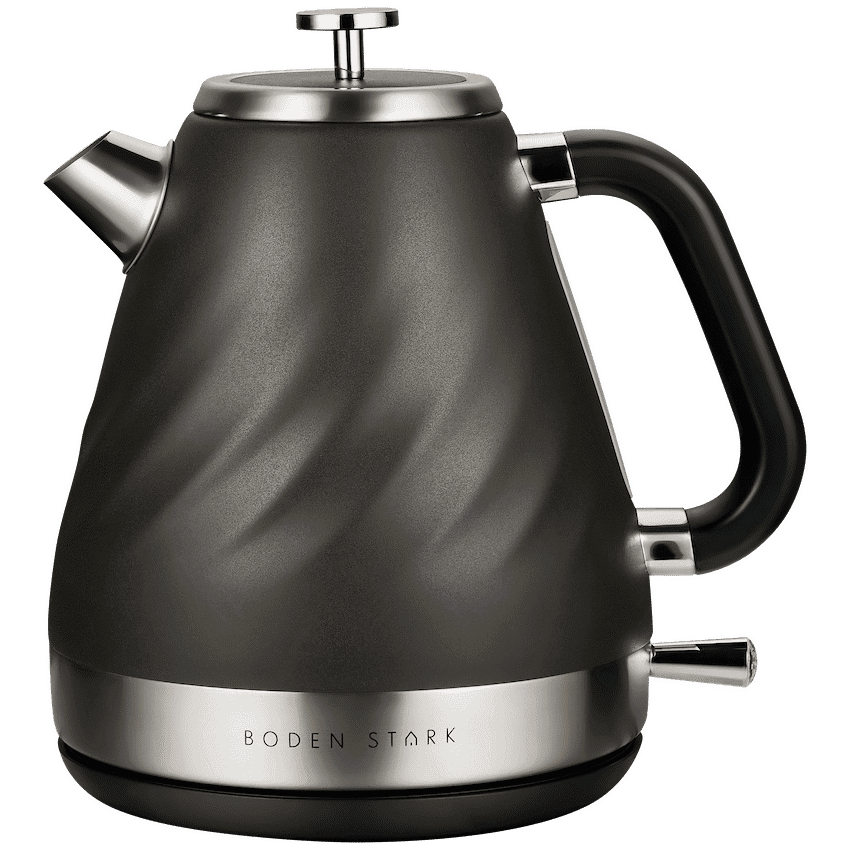Boden Stark 1.7l Stainless Steel Kettle - Charcoal