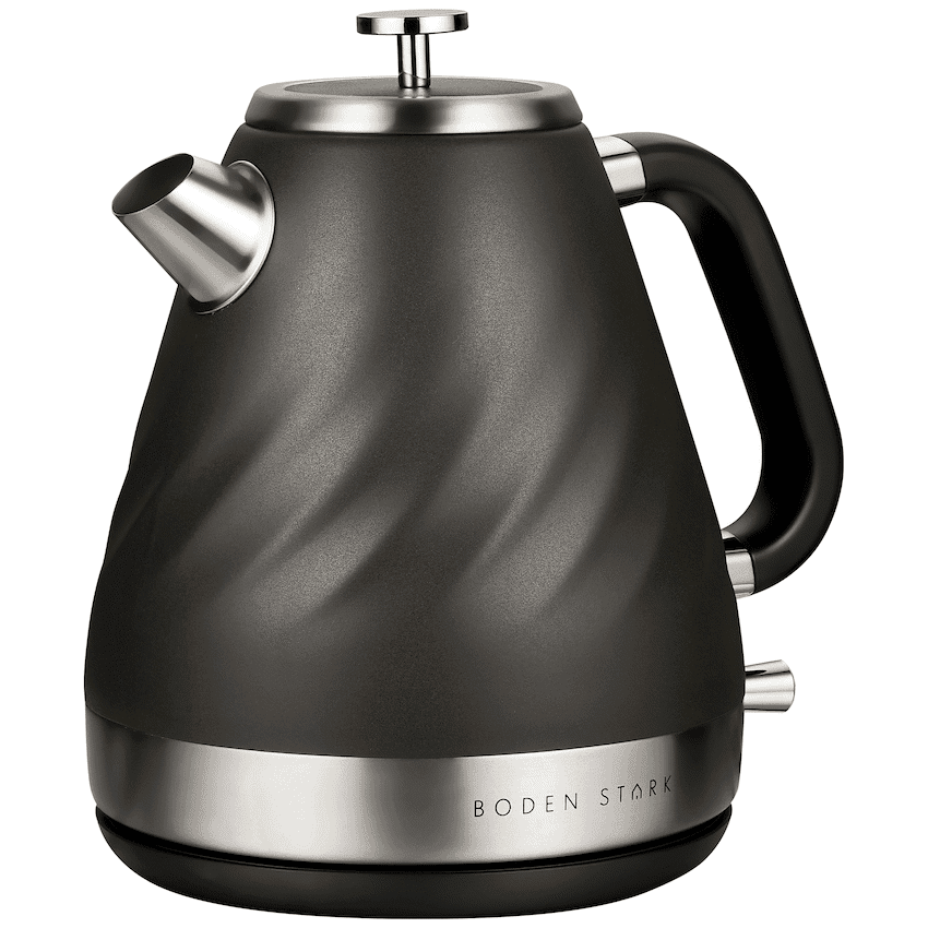 Boden Stark 1.7l Stainless Steel Kettle - Charcoal