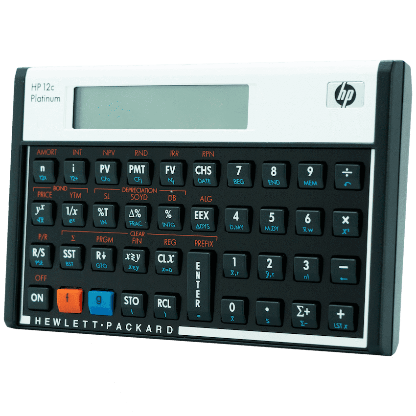 HP 12C Platinum Financial Calculator (Algebraic or RPN)