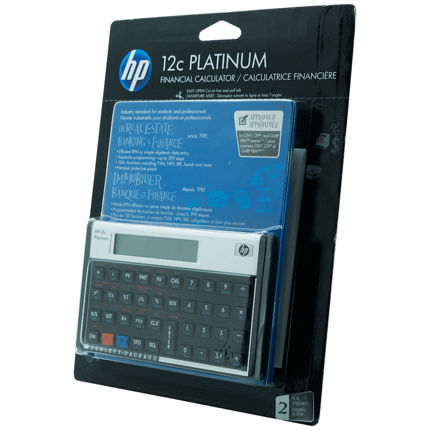 HP 12C Platinum Financial Calculator (Algebraic or RPN)