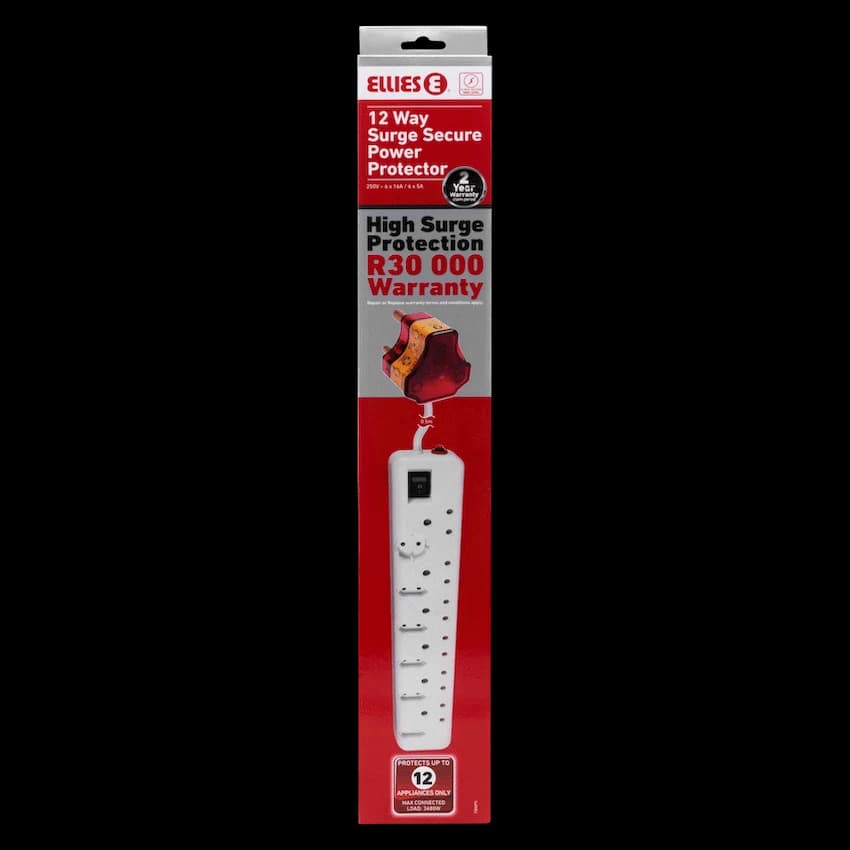 Ellies 12-Way High-Surge Multiplug 0.5m