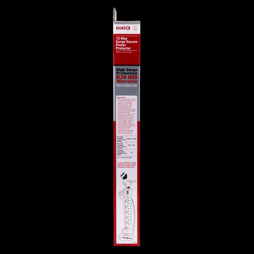 Ellies 12-Way High-Surge Multiplug 0.5m