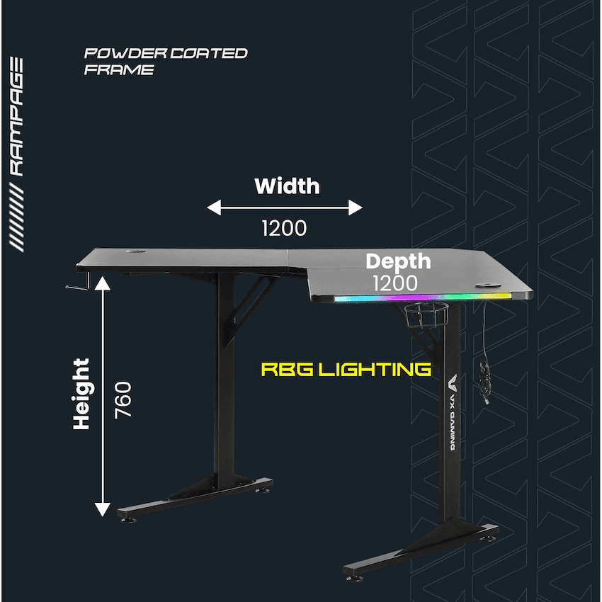 Rampage Gaming Desk