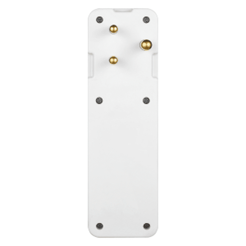 Ellies 3-Way Schuko Adaptor with Type-C + USB - White