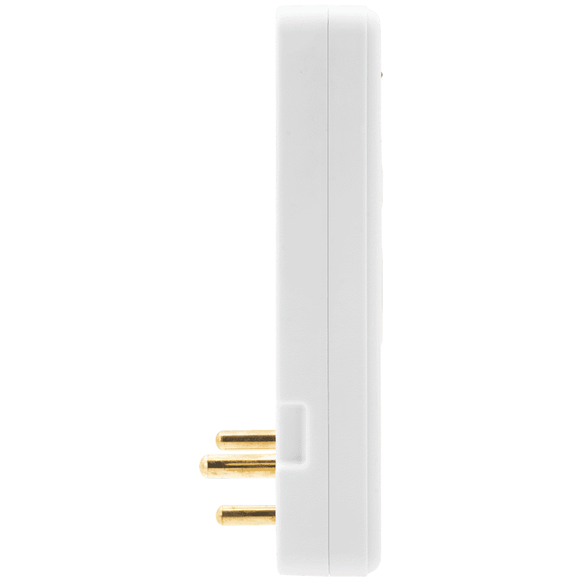 Ellies  3 Way Medium Surge adaptor Schuko,with type C + USB