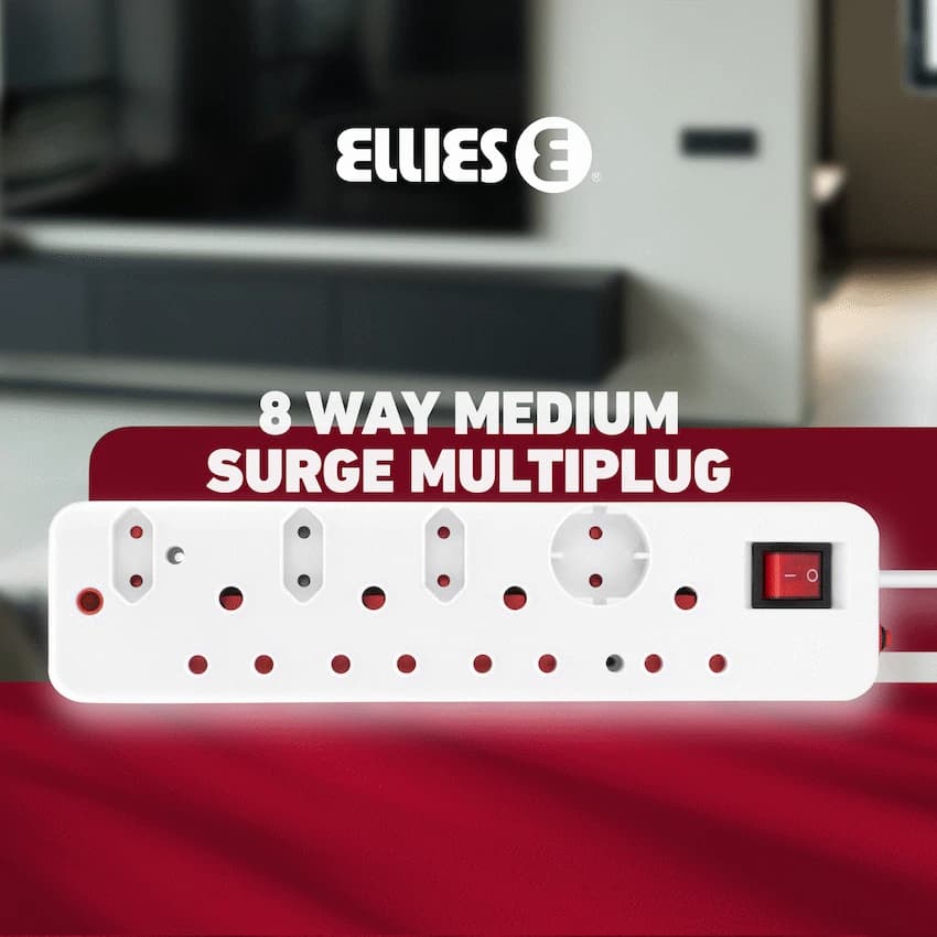 Ellies 8-Way Medium Surge Multiplug 0.5m