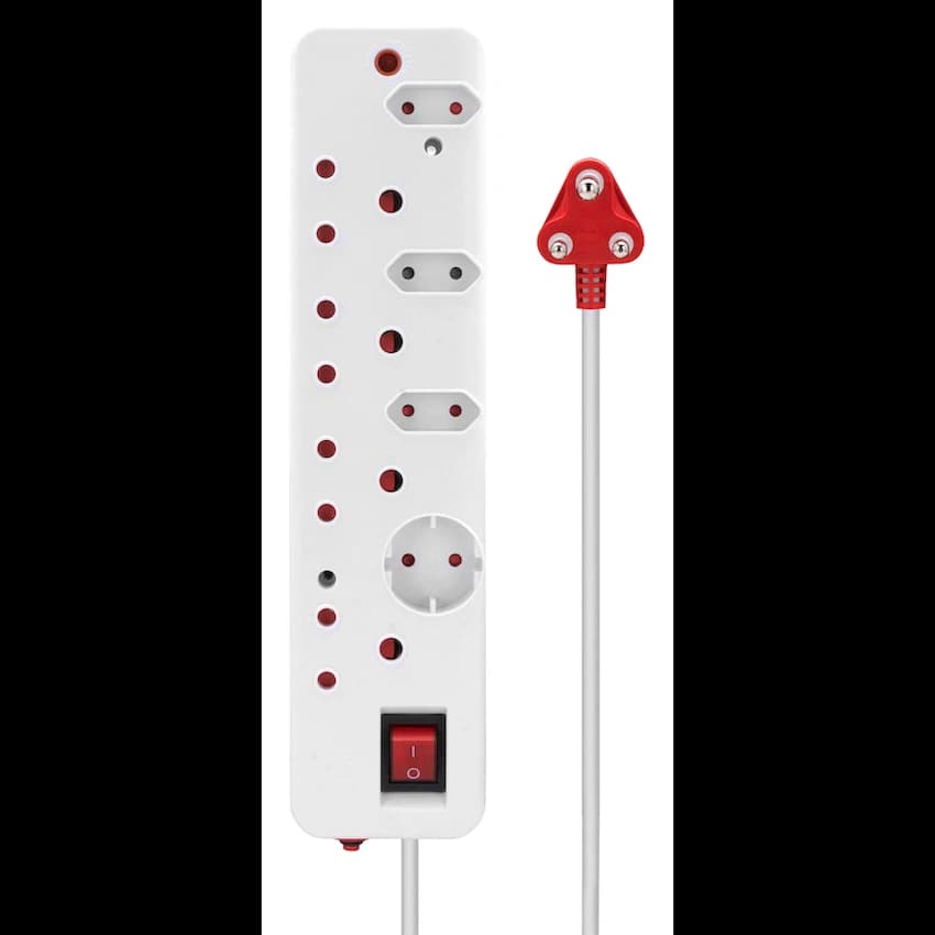 Ellies 8-Way Medium Surge Multiplug 0.5m