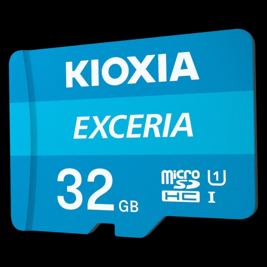 Kioxia 32GB Micro SDHC- UHS-1 Read 100MBs CL10