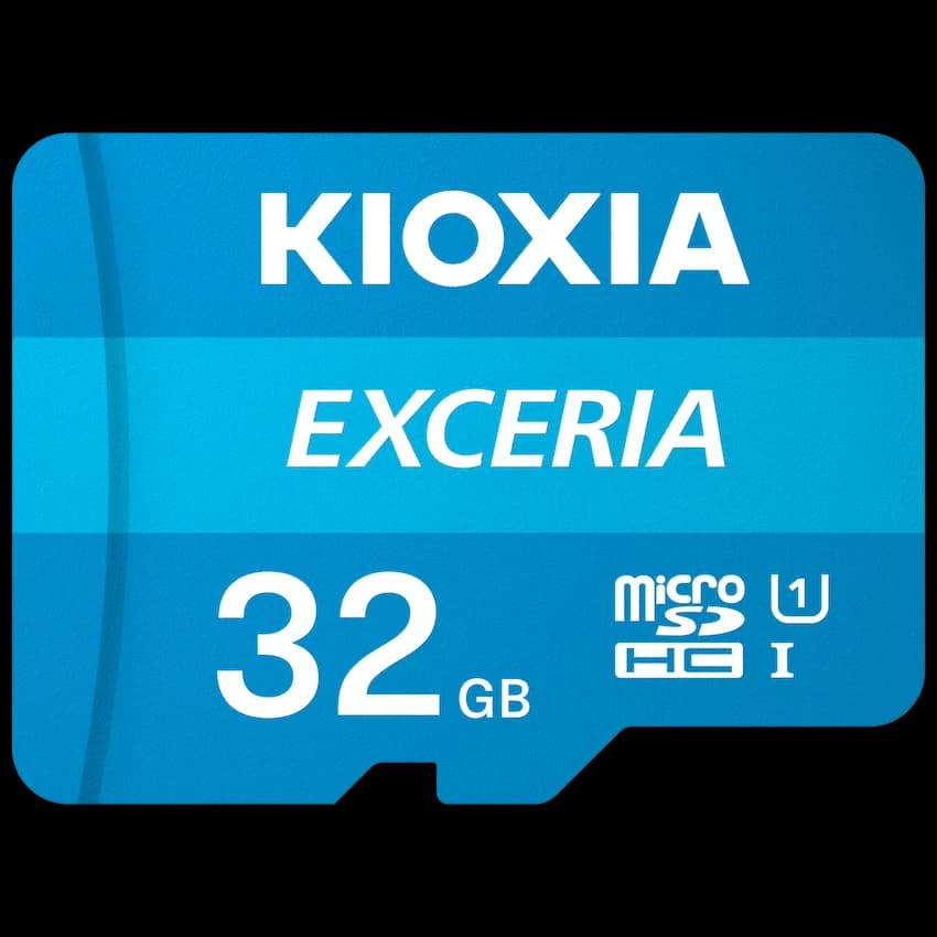Kioxia 32GB Micro SDHC- UHS-1 Read 100MBs CL10