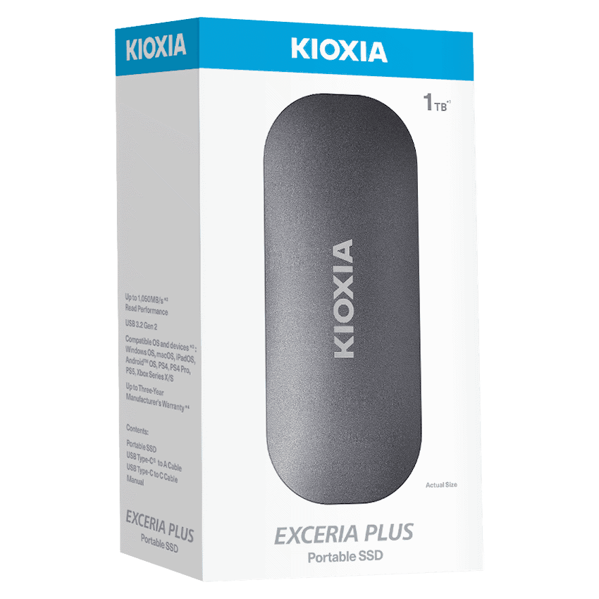 Kioxia Exceria Plus 1tb Portable SSD