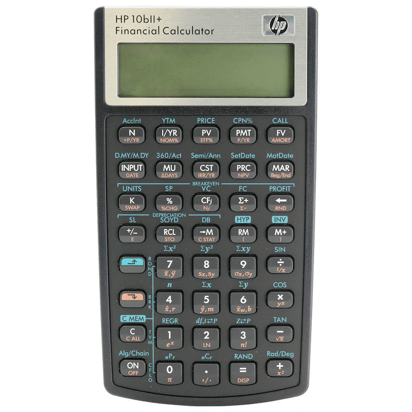 HP 10Bii+ - Business Calculator (Algebraic) - Non-Programmable