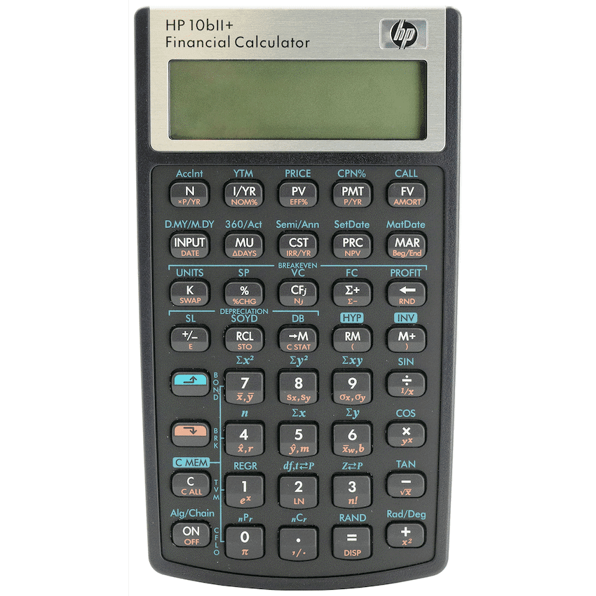HP 10Bii+ - Business Calculator (Algebraic) - Non-Programmable