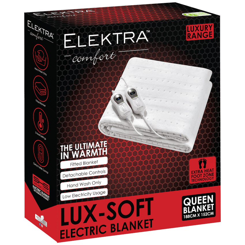 Elektra Comfort Electric Blanket - Queen - Standard