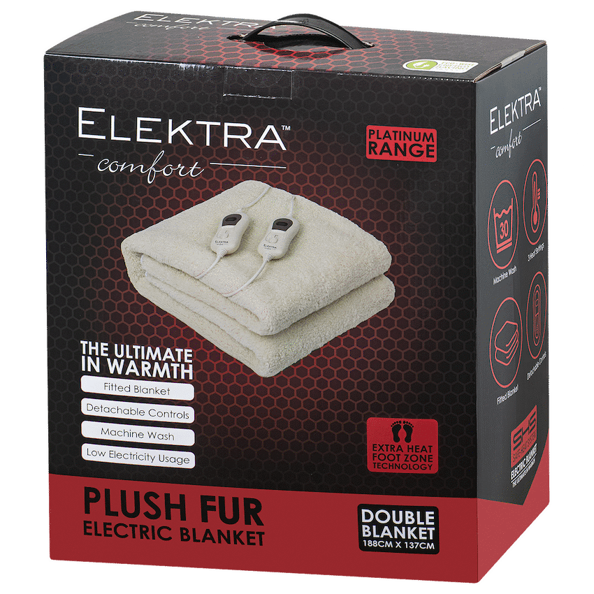 Elektra E/CMFRT Electric Blanket Double (A/FUR)