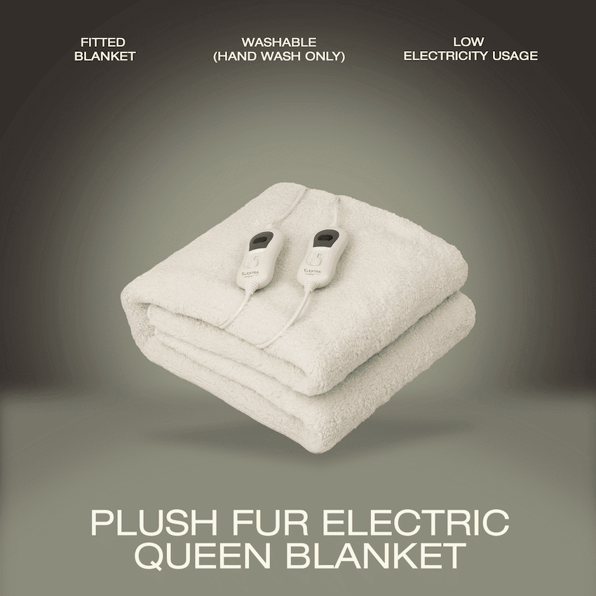 Elektra Comfort Electric Blanket - Queen - Fur