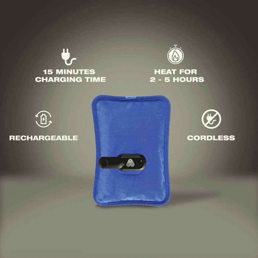 Elektra Hot Water Bottle - Blue