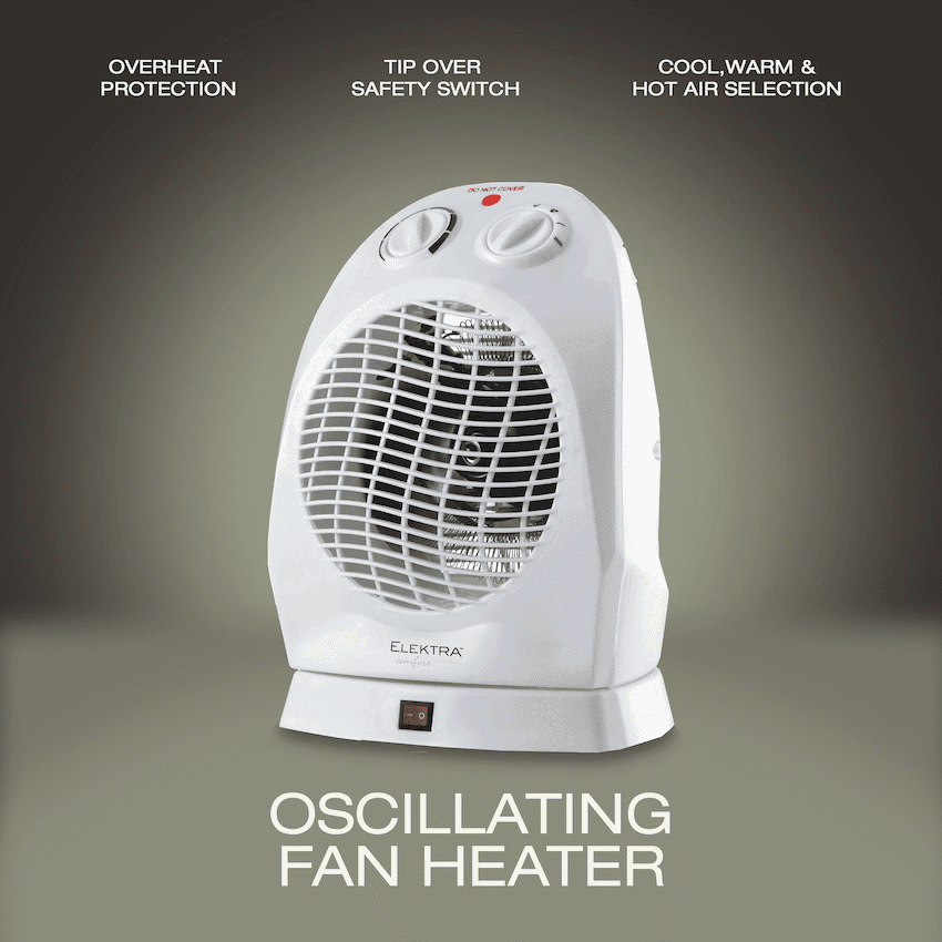 Elektra Comfort Oscillating Fan Heater