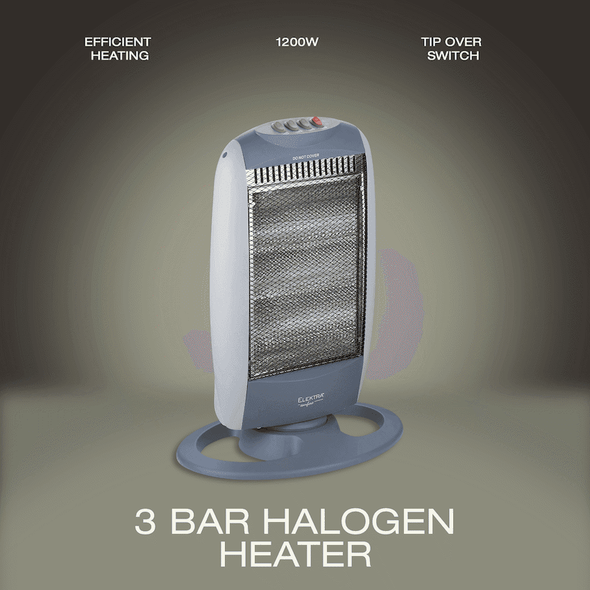 Elektra 3 Bar Halogen Heater