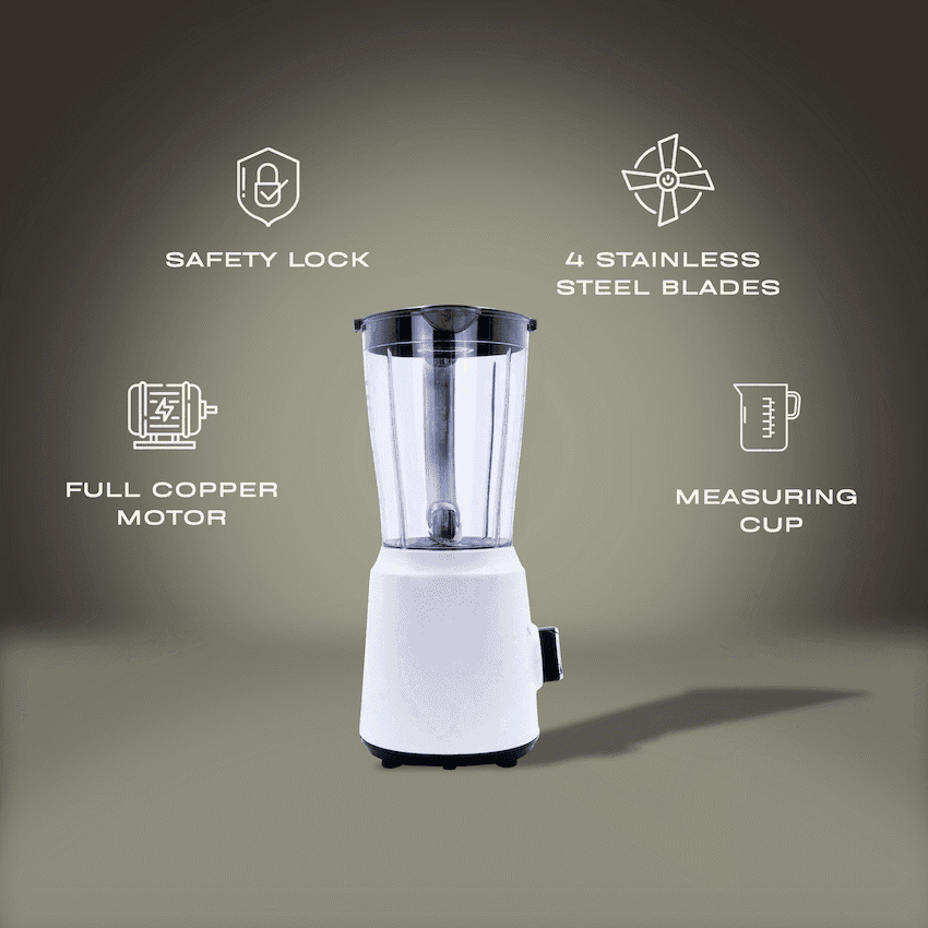 ELEKTRA - 500W 1.5L JUG BLENDER (PLASTIC JUG)