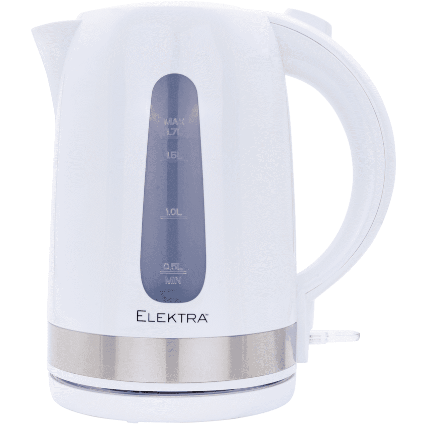 Elektra 1.7l Plastic Kettle - White