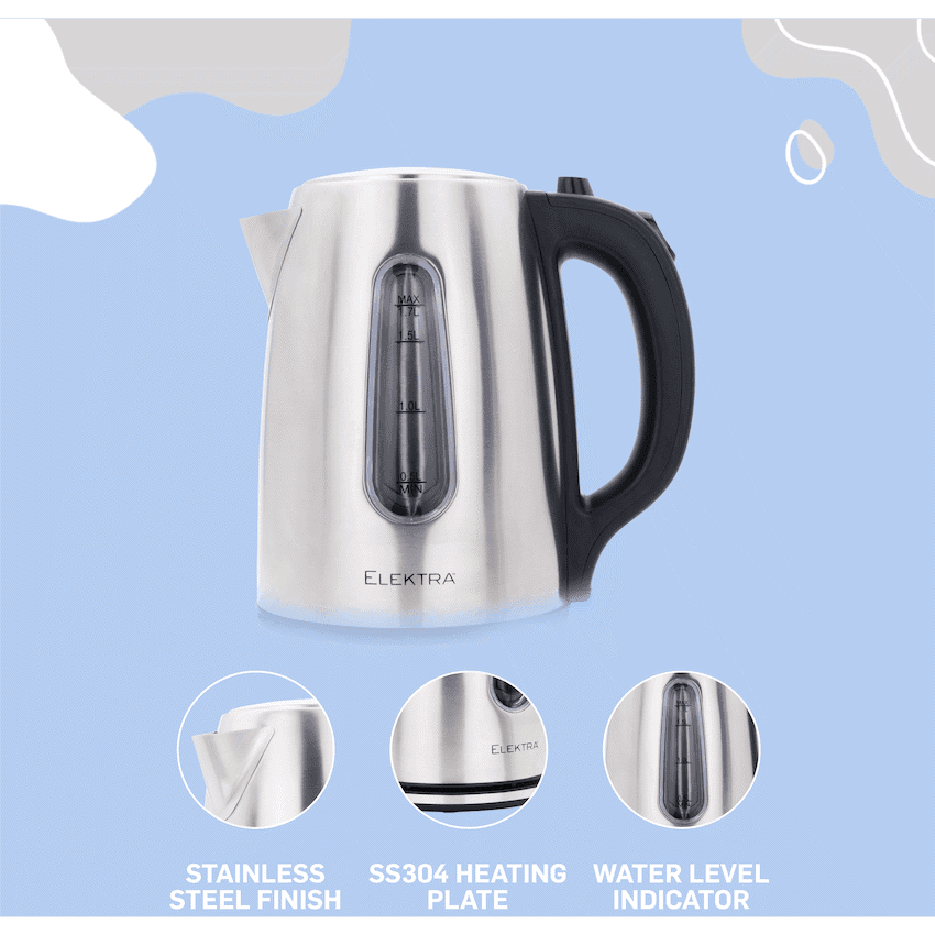 Elektra 1.7l Stainless Steel Kettle
