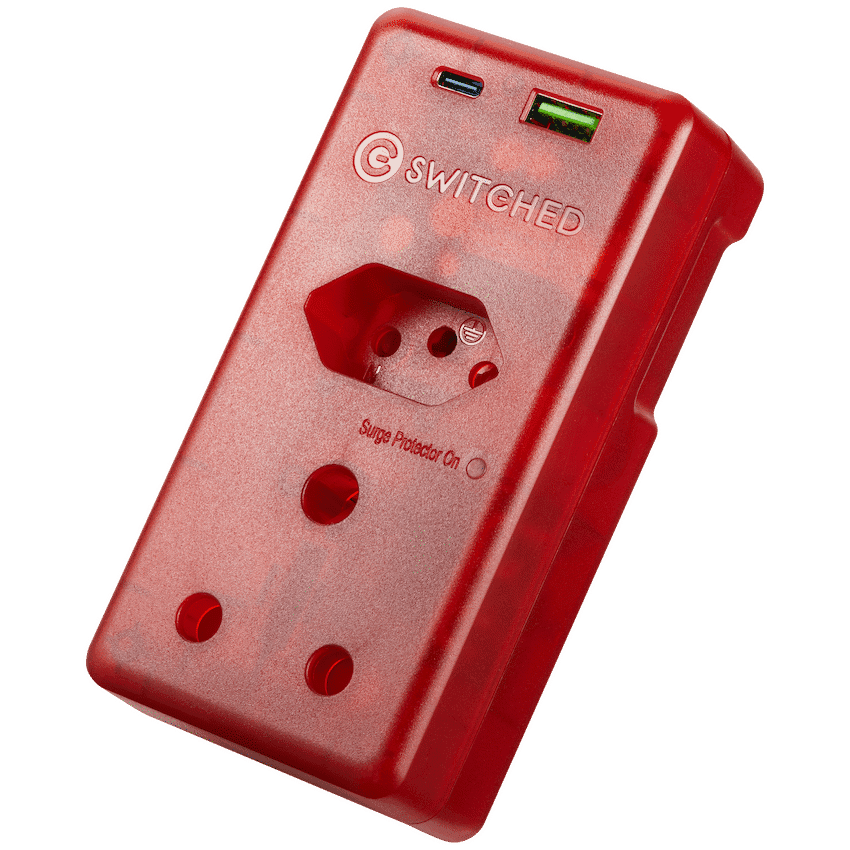 Switched High Surge Multi Adaptor with USB + Type-C PD20W