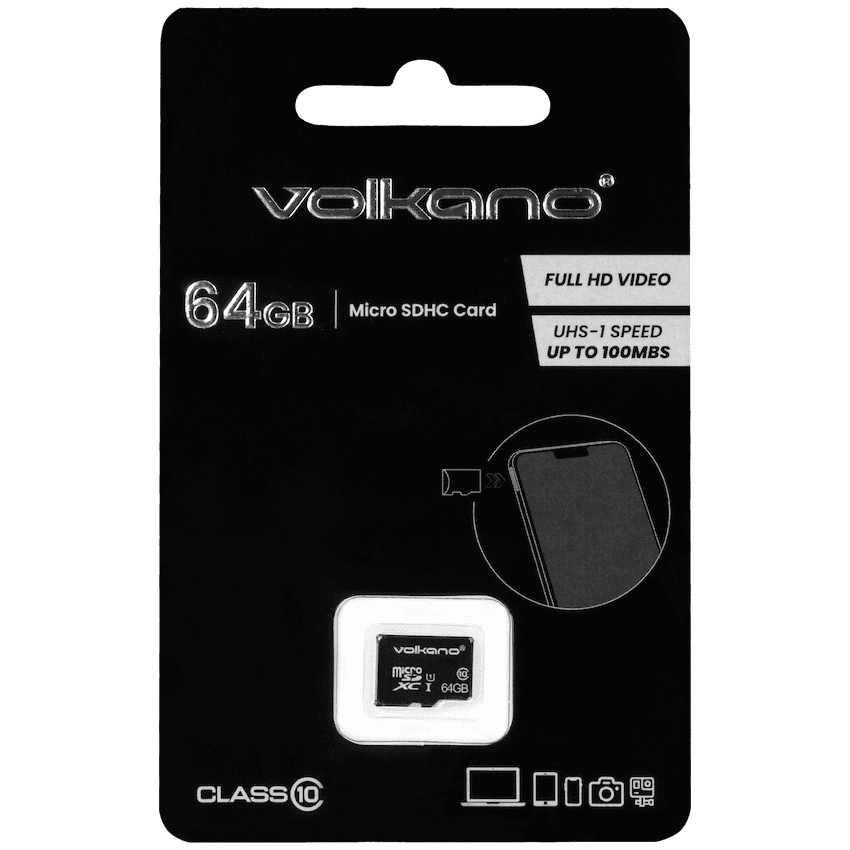 Volkano Micro Series Micro SD card 64GB - Class 10