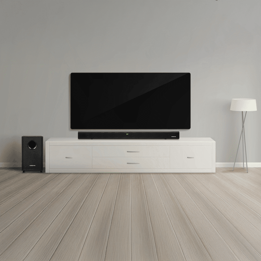 Volkano Cascade 50w Soundbar + Wired Subwoofer - Black