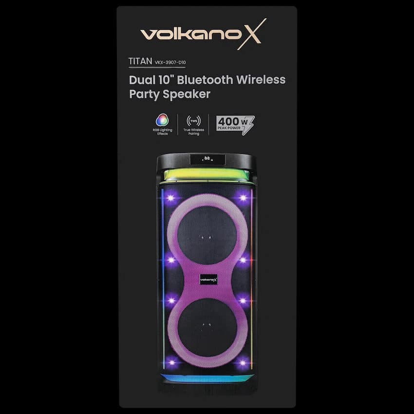 Volkano X Titan Series Dual 10" Party Speaker
