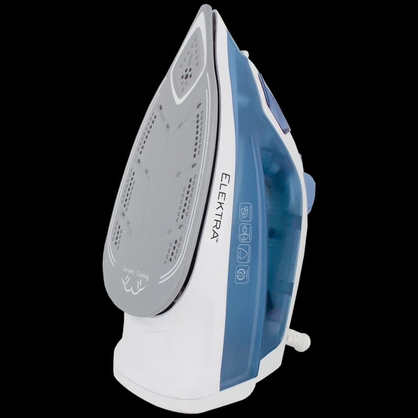 Elektra 2200W Ceramic Steam Iron - Dark Blue