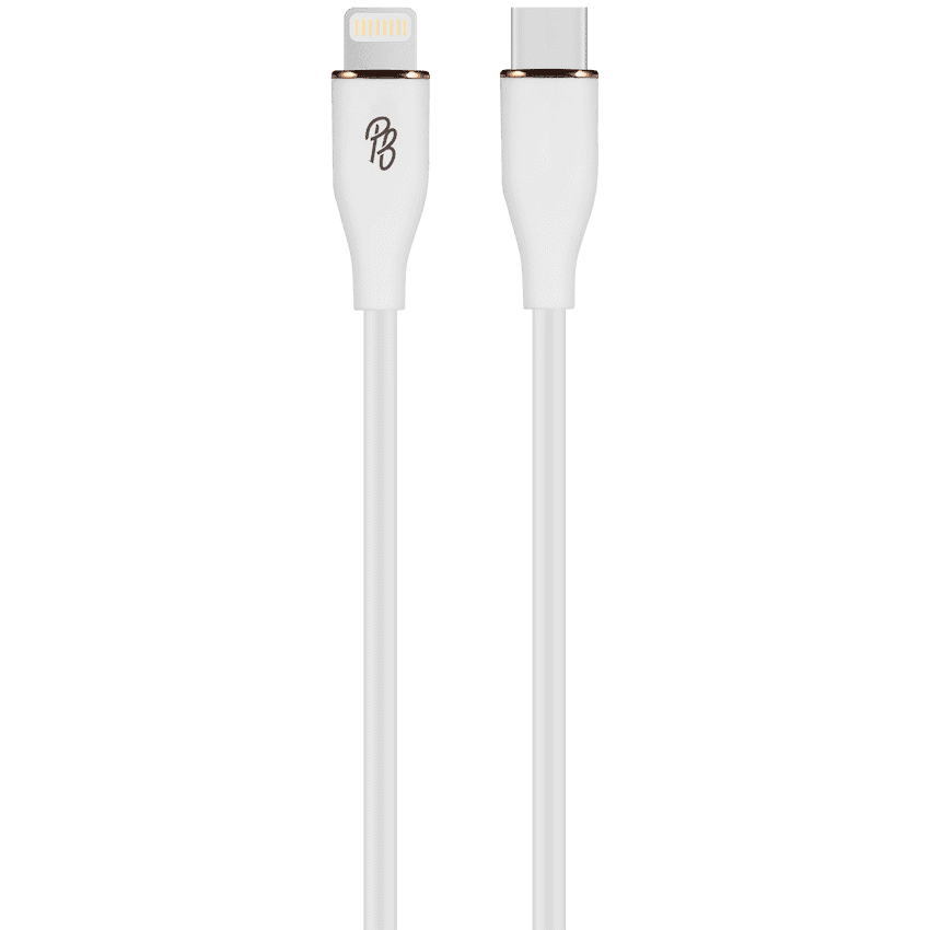 Pro Bass FlexiCord Series 2m 27w Type-C to Lightning Charging Cable - White