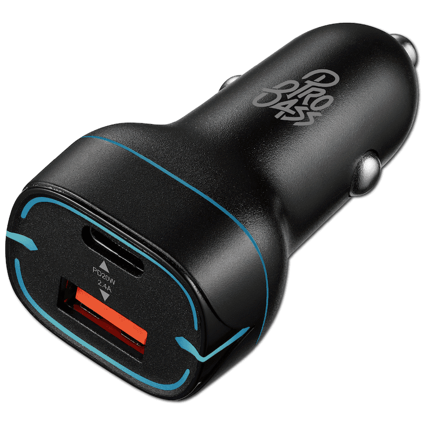 Pro Bass AutoPower Series 32w Dual USB and Type-C Car Charger