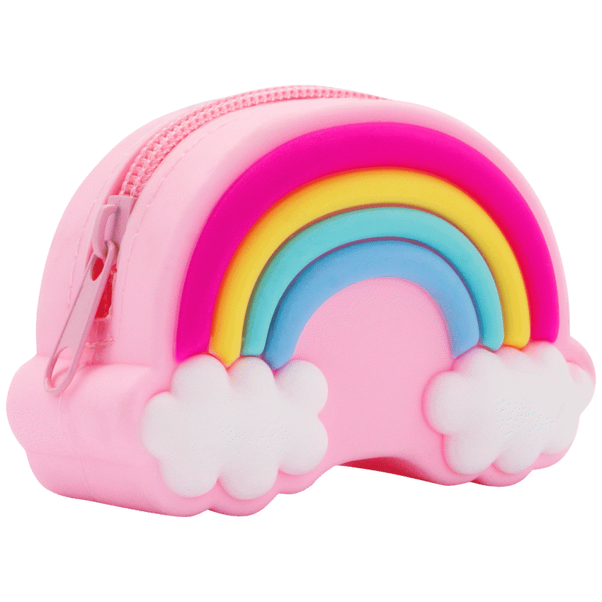 Quest Rainbow Silicone Purse - Pink