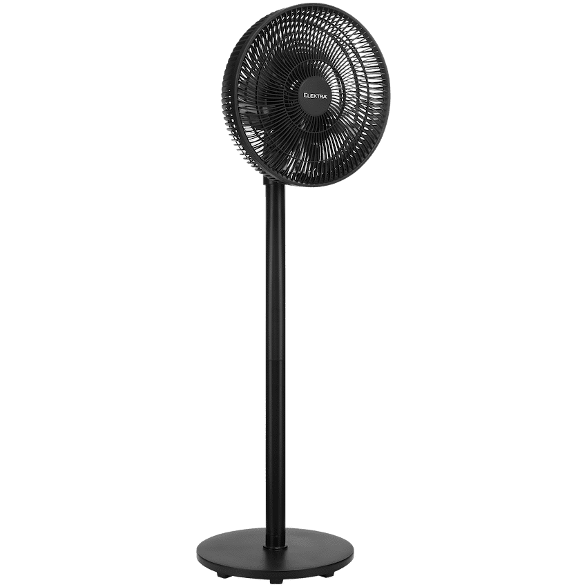 Elektra 30cm Stand Fan - Black