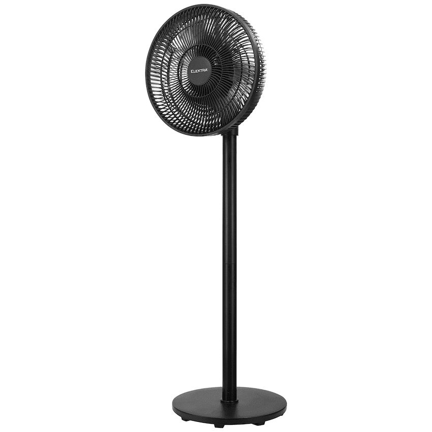 Elektra 30cm Stand Fan - Black