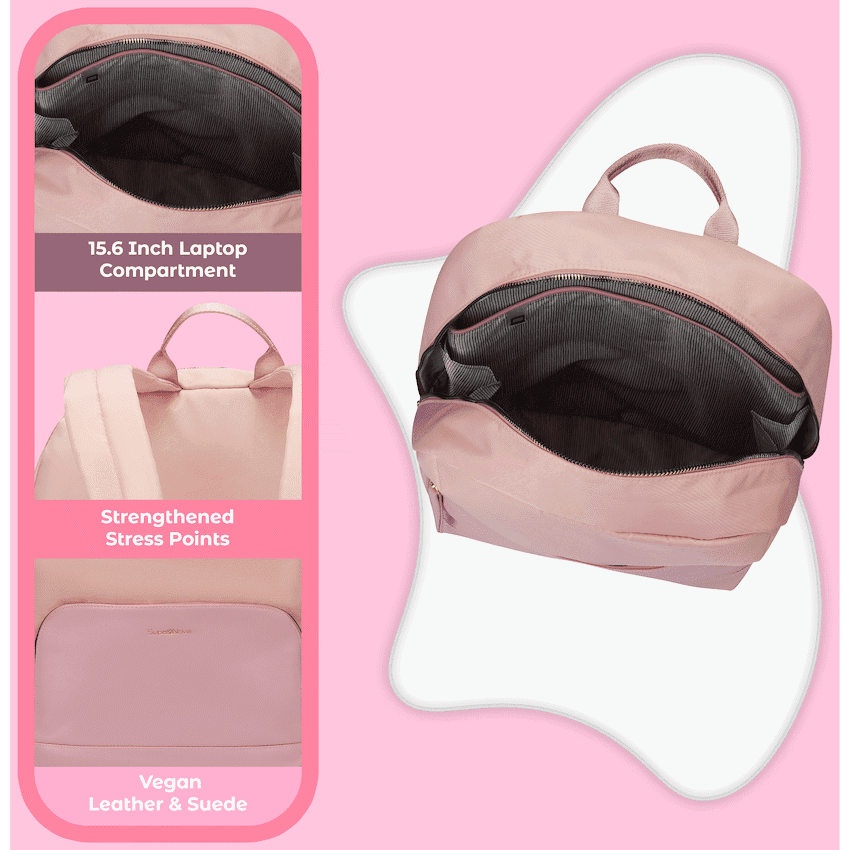 SupaNova Gabi 15.6" Laptop Backpack - Pink