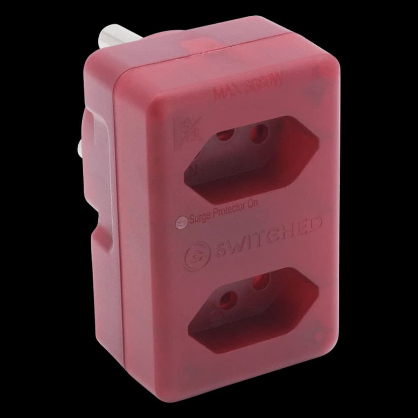 Switched High Surge 2-Way Network Router Safe Adaptor