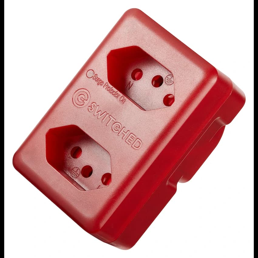 Switched High Surge 2-Way Network Router Safe Adaptor