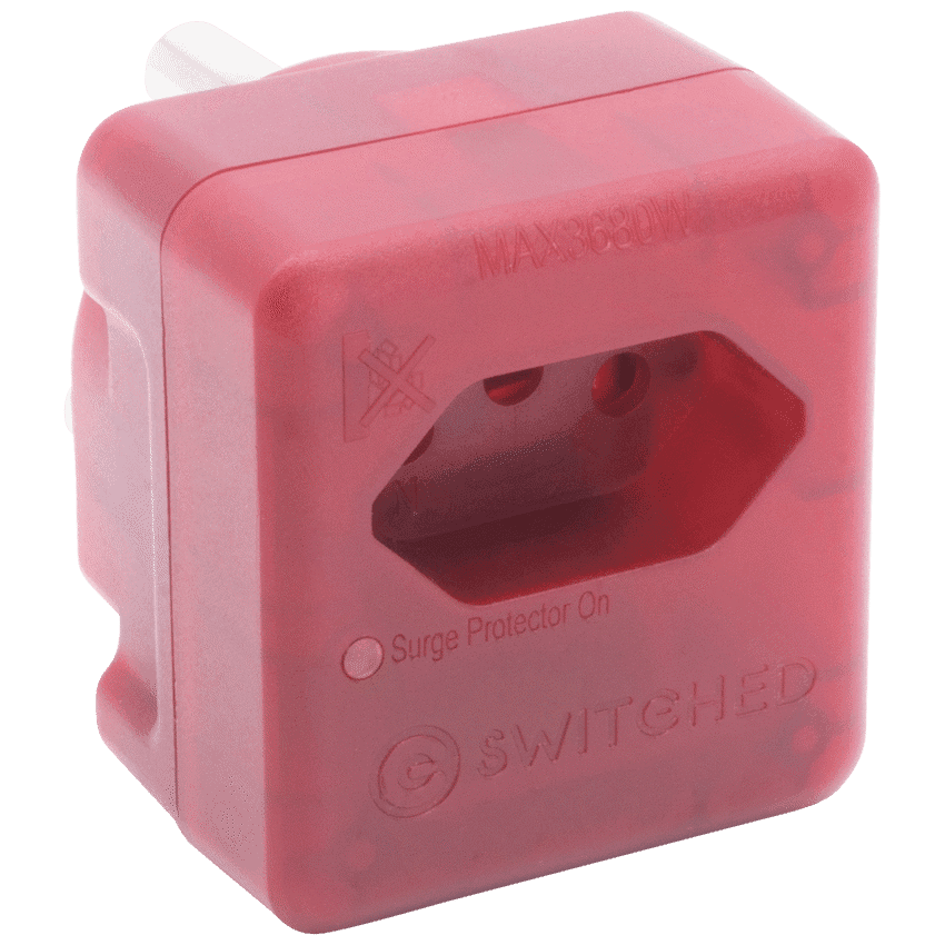 SWITCHED 1 Way High Surge Network Safe Adaptor