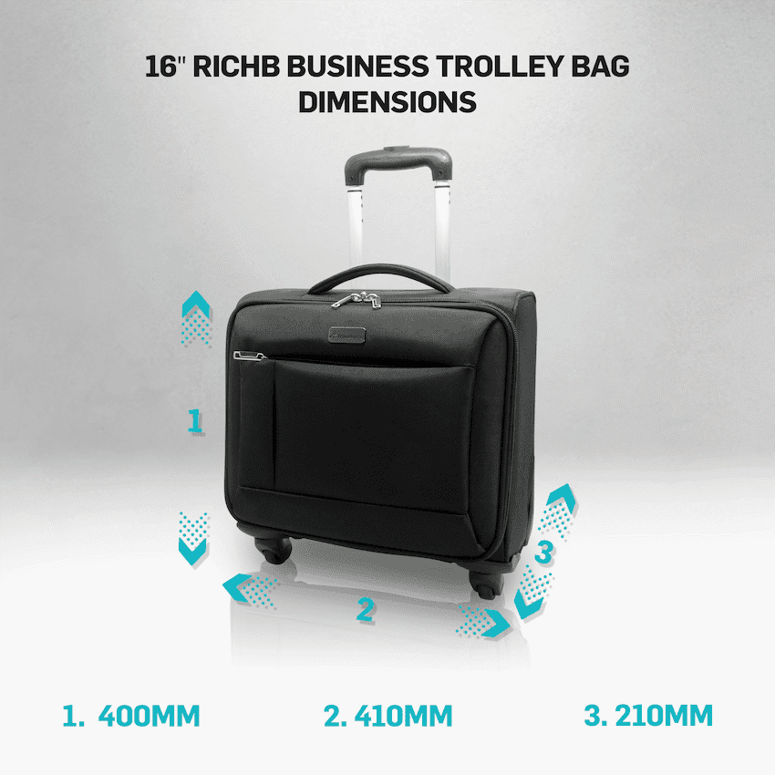 Travelwize RichB Business Trolley 16" - Black