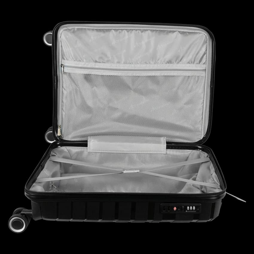 Travelwize Java PP 4-Wheel Spinner 55cm Luggage - Black