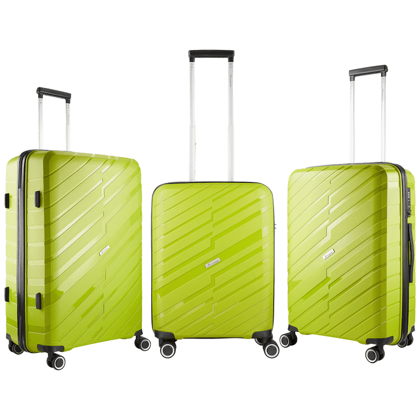 Travelwize Java PP 4-Wheel Spinner 55cm Luggage - Lime