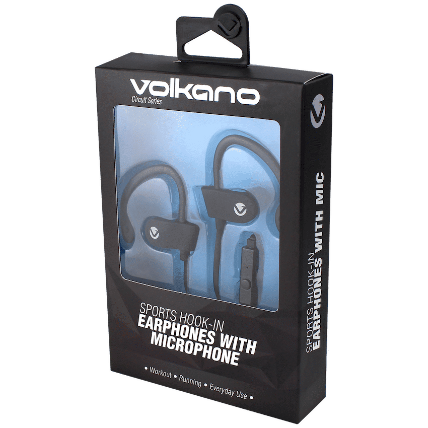Volkano Circuit Series Sports Hook-In Earphones with Mic