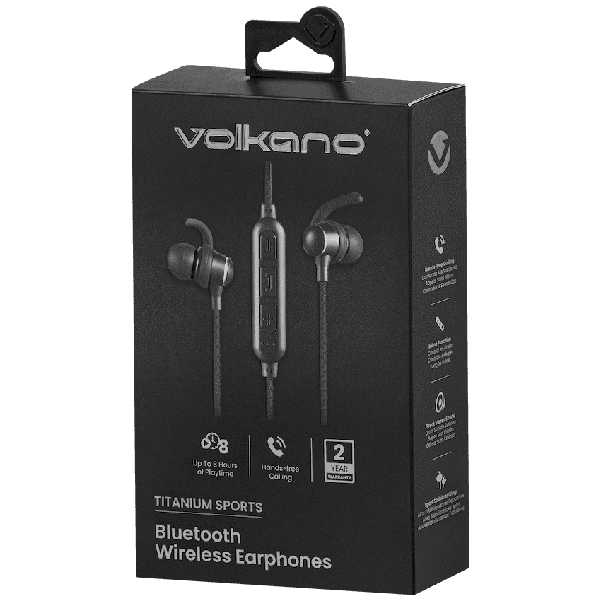 Volkano Titanium Sports Series Bluetooth Earphones