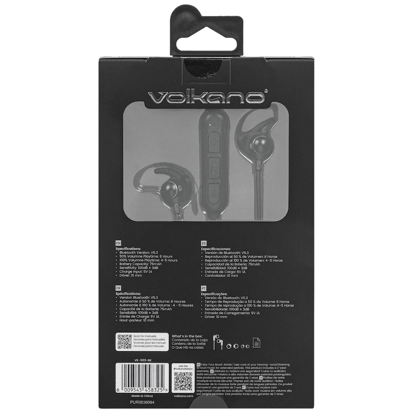 Volkano Titanium Sports Series Bluetooth Earphones